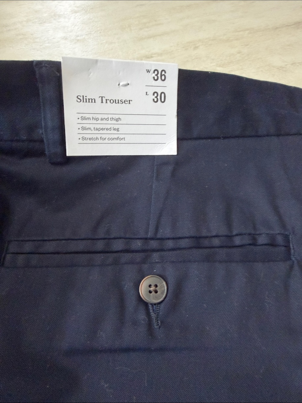 Goodfellow & Co Navy Slim Trouser - Men's Dress Pants. 36/30